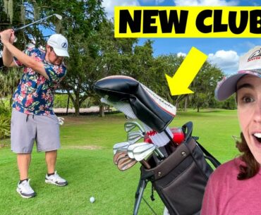 Breaking COURSE RECORD With My NEW GOLF CLUBS?!?! (Crazy Ending!)