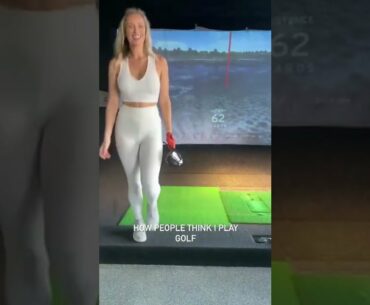Hot Women Golf | Golf Swing Lady | Golf Lessons | Women Golf Swing #golftip #shorts #golfcart
