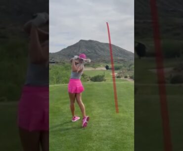 Hot Women Golfer 2022 | Women Golf Lessons | Women Golf Swing Slow Motion #golftip #shorts #golfcart