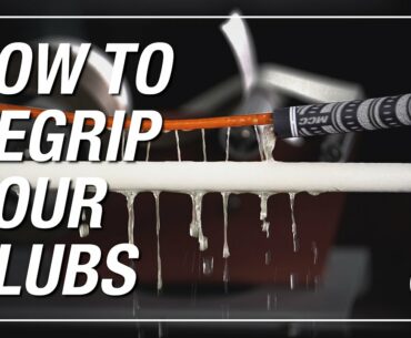 HOW TO REGRIP YOUR GOLF CLUBS // Behind the Scenes of the TXG Build Shop