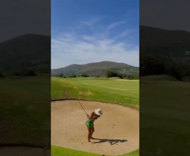 Hot Women Golfer 2022 | Women Golf Lessons | Women Golf Swing Slow Motion #golftip #shorts #golfcart