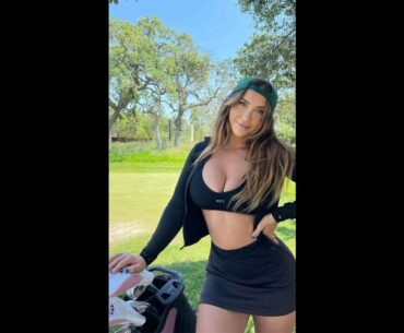 Hot Women Golfer 2022 | Women Golf Lessons | Women Golf Swing Slow Motion #golftip #shorts #golfcart
