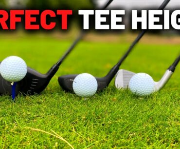 What is the perfect tee height for all clubs?! You can hit it longer!!