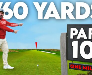 Playing the IMPOSSIBLE MILE LONG GOLF HOLE (Par 10)