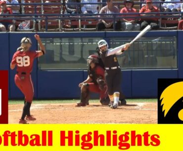 Iowa vs #1 Oklahoma Softball Game Highlights 3 20 2022