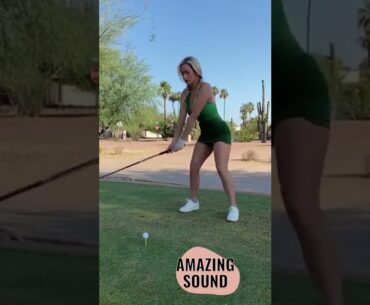 Hot Women Golf | Women Golf Swing | Golf Swing Lady | Golf Lessons #golf #shorts #golftip