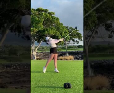 Hot Women Golf | Women Golf Swing | Golf Swing Lady | Golf Lessons #golf #shorts #golftip