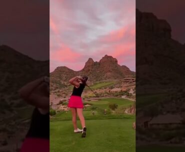 Hot Women Golf | Women Golf Swing | Golf Swing Lady | Golf Lessons #golf #shorts #golftip