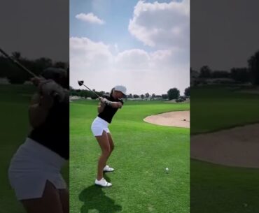 Hot Women Golf | Women Golf Swing | Golf Swing Lady | Golf Lessons #golf #shorts #golftip