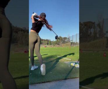 Hot Women Golf | Women Golf Swing | Golf Swing Lady | Golf Lessons #golf #shorts #golftip