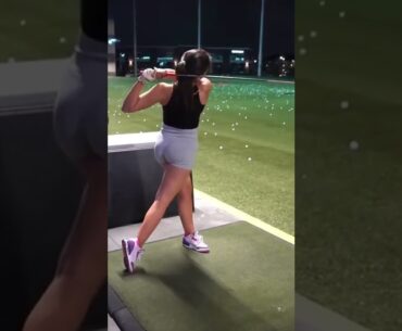 TikTok Hot Women Golf | Women Golf Swing | Golf Swing Lady | Golf Lessons #golf #shorts #golftip