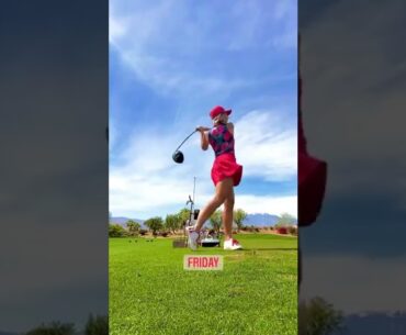 TikTok Hot Women Golf | Women Golf Swing | Golf Swing Lady | Golf Lessons #golf #shorts #golftip