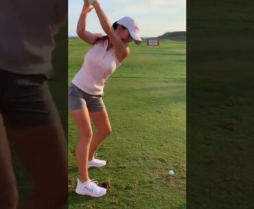 Hot Women Golf | Women Golf Swing | Golf Swing Lady | Golf Lessons #golf #shorts #golftip