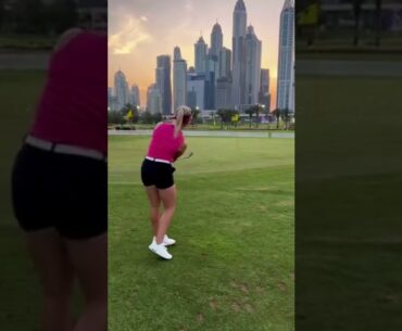 TikTok Hot Women Golf | Women Golf Swing | Golf Swing Lady | Golf Lessons #golf #shorts #golftip