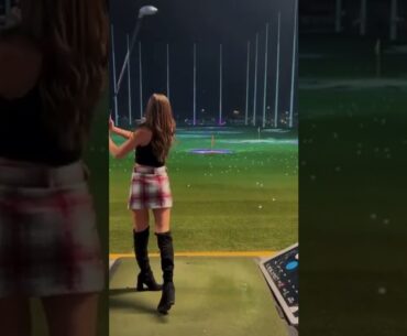 TikTok Hot Women Golf | Women Golf Swing | Golf Swing Lady | Golf Lessons #golf #shorts #golftip