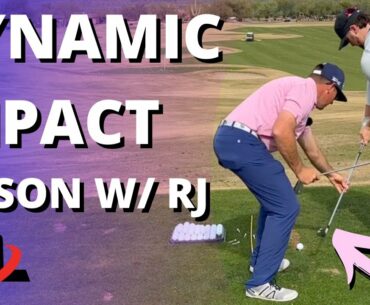 Golf Lesson W/ RJ: DYNAMIC Impact Position In Under 20 Minutes For This Baseball Player!