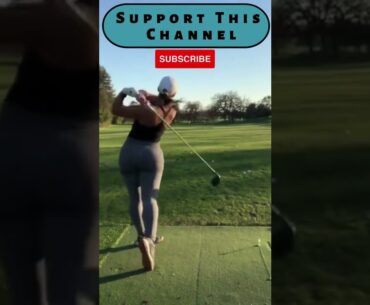 TikTOK Hot Women Golf | Women Golf Swing | Golf Swing Lady | Golf Lessons #golf #shorts #golftip