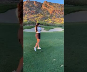 Hot Women Golf | Women Golf Swing | Golf Swing Lady | Golf Lessons #golf #shorts #golftip