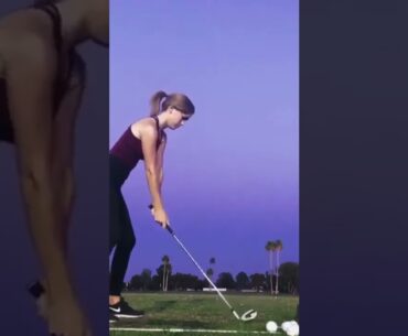 Hot Women Golf | Women Golf Swing | Golf Swing Lady | Golf Lessons #golf #shorts #golftip