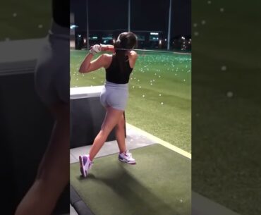 Hot Women Golf | Women Golf Swing | Golf Swing Lady | Golf Lessons #golf #shorts #golftip