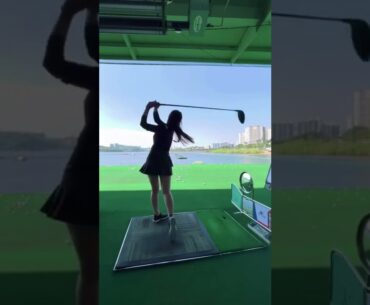 Hot Women Golf | Women Golf Swing | Golf Swing Lady | Golf Lessons #golf #shorts #golftip