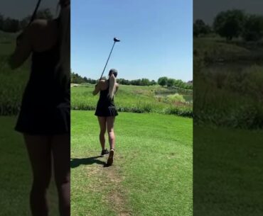Hot Women Golf | Women Golf Swing | Golf Swing Lady | Golf Lessons #golf #shorts #golftip