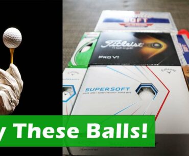Top 3 Golf Balls For Beginner/New Golfers!