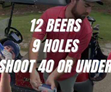 12 Beer 9 Hole Challenge! Kelly Plantation Golf Club Destin, FL | MUST SHOOT 40 OR UNDER
