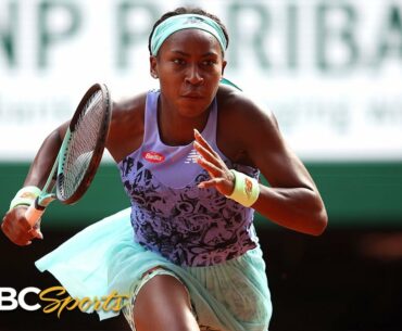 French Open Semifinals: Coco Gauff vs. Martina Trevisan | HIGHLIGHTS | 6/2/2022 | NBC Sports