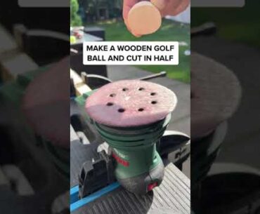 Father Vs Son | Half DIY WOODEN BALL Half TITLEIST GOLF BALL