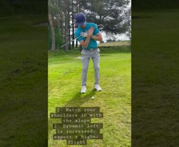 How to play an uphill chip shot - Golf tips! Avoid making these errors! #golf