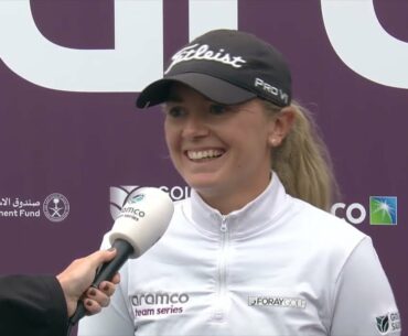 Ladies European Tour: Aramco Team Series (London) - Individual Winner's Interview Bronte Law