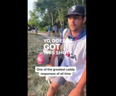 Love an honest caddy #golf  #shorts #golftiktok
