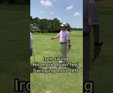 Two different golf swings. One for irons. One for driver.