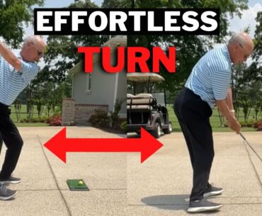 INCREDIBLE Rotational Golf Swing By A Senior Golfer - Copy Him For Easier Rotation