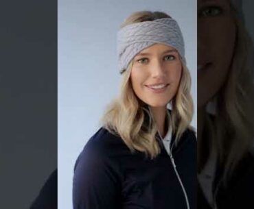 g.ROBYN Glenmuir Ladies' Cable Knit Golf Headband