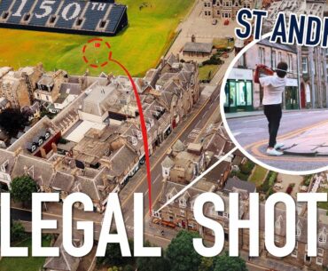 Hitting an ILLEGAL Shot at the MOST FAMOUS Golf Course in the World!