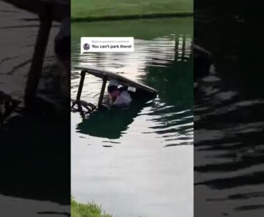 “You can’t park there” @sandbagger.golf #golf  #shorts #golftiktok