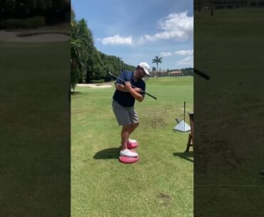 Improved pivot & improved power with balance drill!  Stop sliding or tilting off the ball!