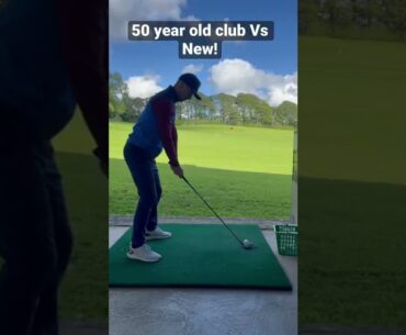 50 year old golf club Vs new!