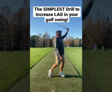 A SIMPLE Drill to increase LAG in your golf swing!  #shorts #shortsfeed #golf #golfswing #golflife