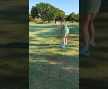 Up and over the trees we go! @golfw.smc #golf #shorts #ladygolfers #hotshots #amazing #golfgirls