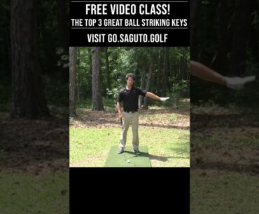 Swing THROUGH the Ball Like This for Perfect Ball Striking  #shorts #golfswing #golftips #golf