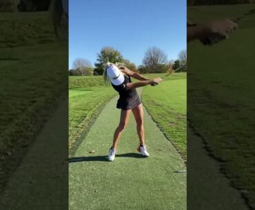 Golf swing slow motion woman | Juju swing Golf | Golf swing Basics #golf Shorts #golfswing Golf 2022