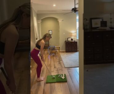 Golf swing slow motion woman | Juju swing Golf | Golf swing Basics #golf Shorts #golfswing Golf 2022