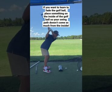 Learn to fade the golf ball!  #shorts #shortsfeed #golf #golfswing #golfer