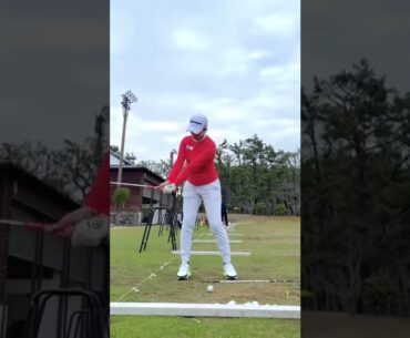 Golf swing slow motion woman | Juju swing Golf | Golf swing Basics #golf Shorts #golfswing Golf 2022