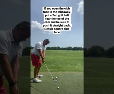 Simple Drill for a square club face! #shorts #shortsfeed #viral #golf #golflife