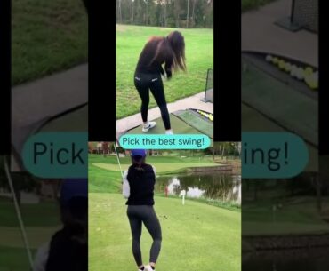 Can't stop watching these GORGEOUS golf swings #shorts