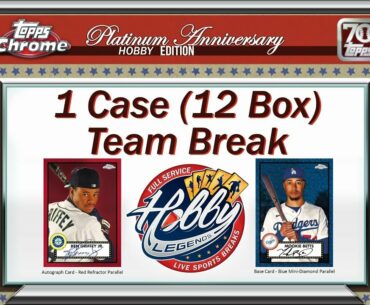 2021 Topps Chrome PLATINUM 1 Case (12 Box) TEAM Break #3 eBay 07/07/22